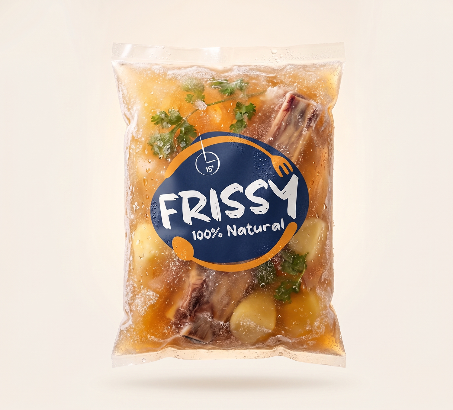 Paquete Frissy congelado al vacío